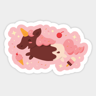 Foodiecorn - Creme Sticker